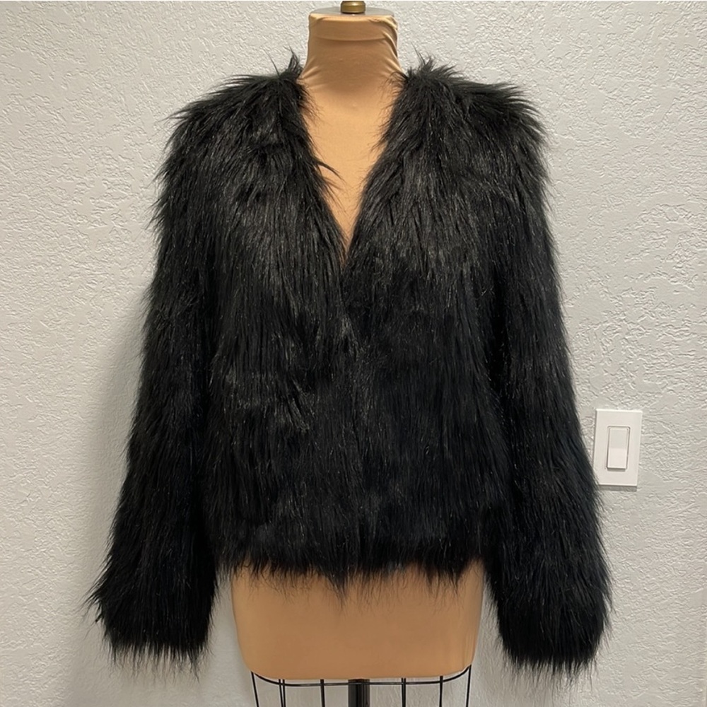 BODY FLIRT Faux Fur Jacket Size 6 Brand New